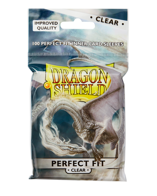 Dragon Shield Clear Perfect Fit Sleeves Display (contains 15 packs)
