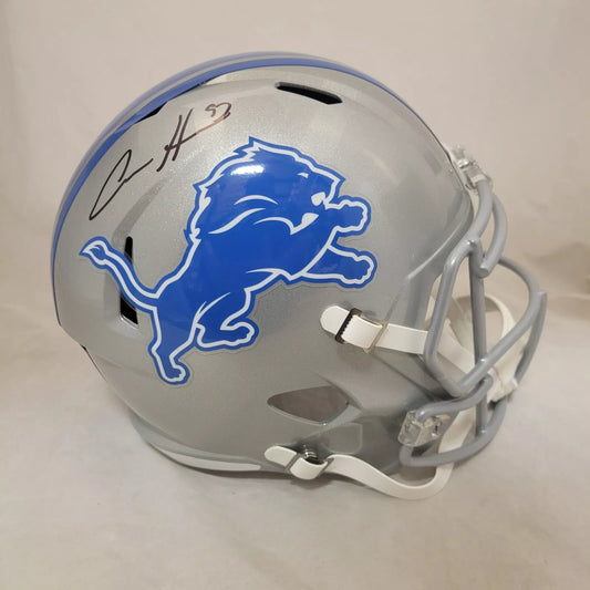 AIDAN HUTCHINSON SIGNED DETROIT LIONS F/S 2023 SPEED REPLICA HELMET BECKETT