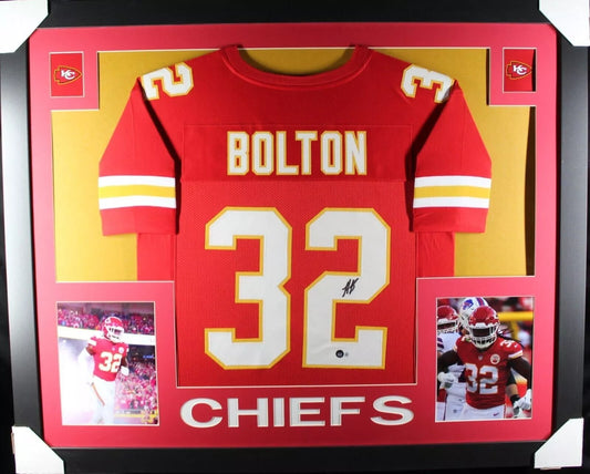 NICK BOLTON Signed/Autographed Custom Jersey Framed 35x43 - Beckett/BAS