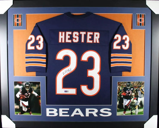 DEVIN HESTER Signed/Autographed Custom Jersey Framed 35x43 - JSA